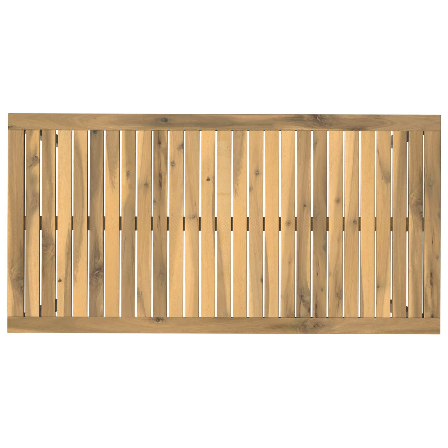 vidaXL Τραπέζι δείπνου κήπου Λευκό 108,5 x 55 x 75 εκ
