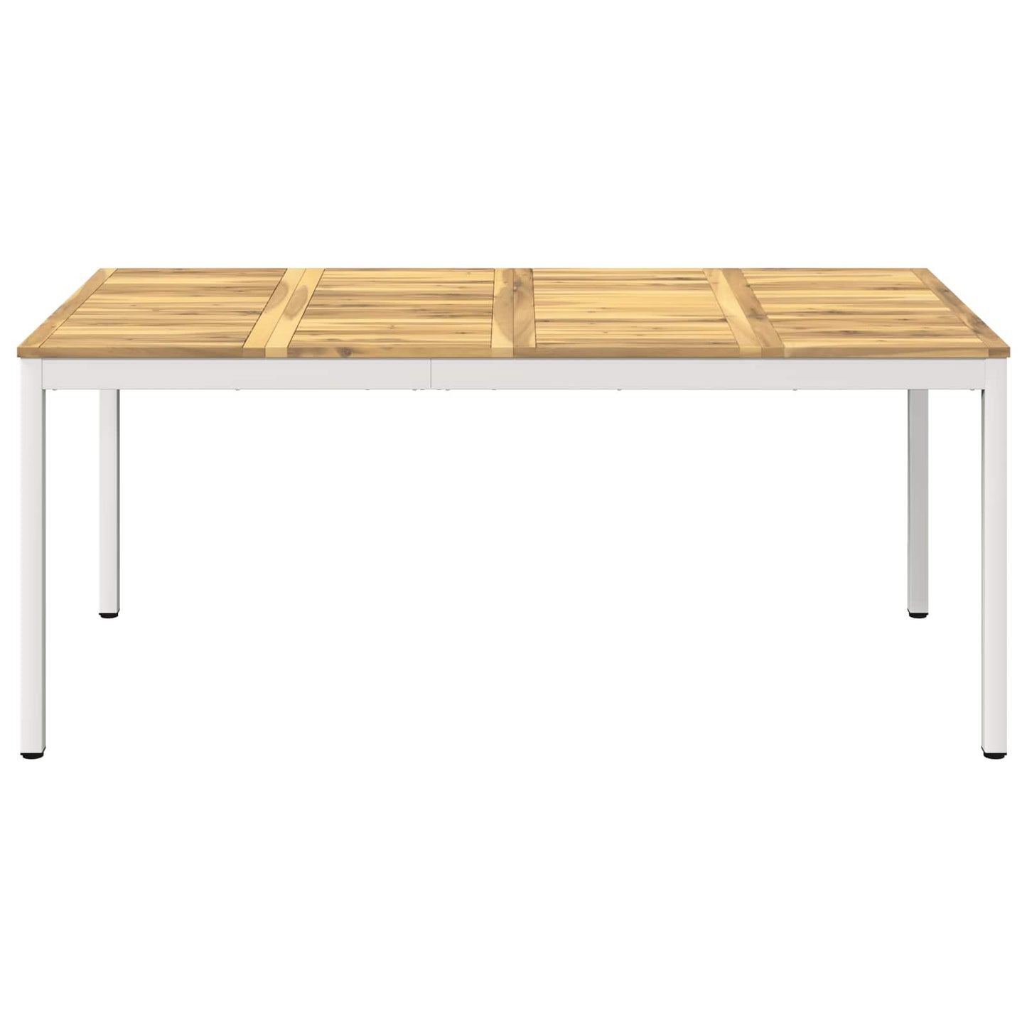 vidaXL Τραπέζι δείπνου κήπου Λευκό 180 x 88,5 x 75 εκ