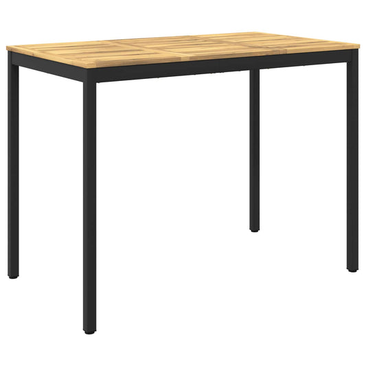 vidaXL Τραπέζι μπαρ κήπου NAARDEN Λευκό και Μαύρο 141 x 80,5 x 105 εκ