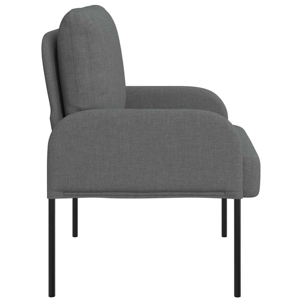 vidaXL Καναπέδες με μαξιλάρι 55cm Σκούρο Γκρι Κόντρα πλακέ