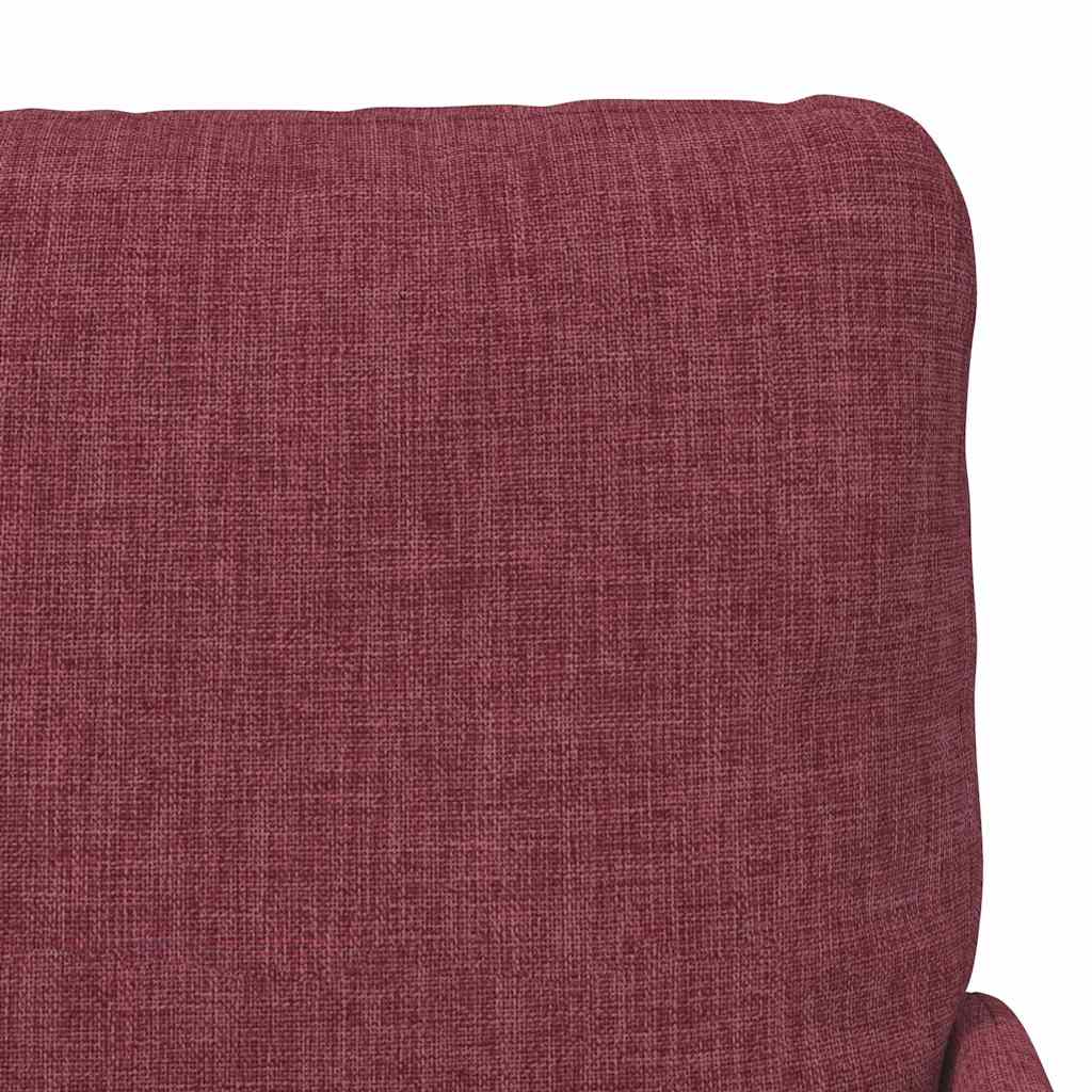 vidaXL Καναπέδες με μαξιλάρι 55cm Κόκκινο Κόντρα πλακέ