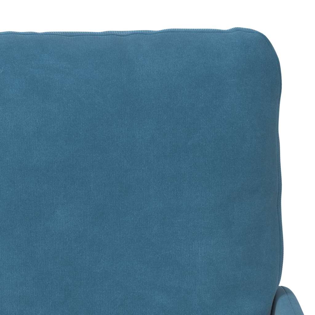 vidaXL Καναπέδες με μαξιλάρι 55cm Μπλε Κόντρα πλακέ