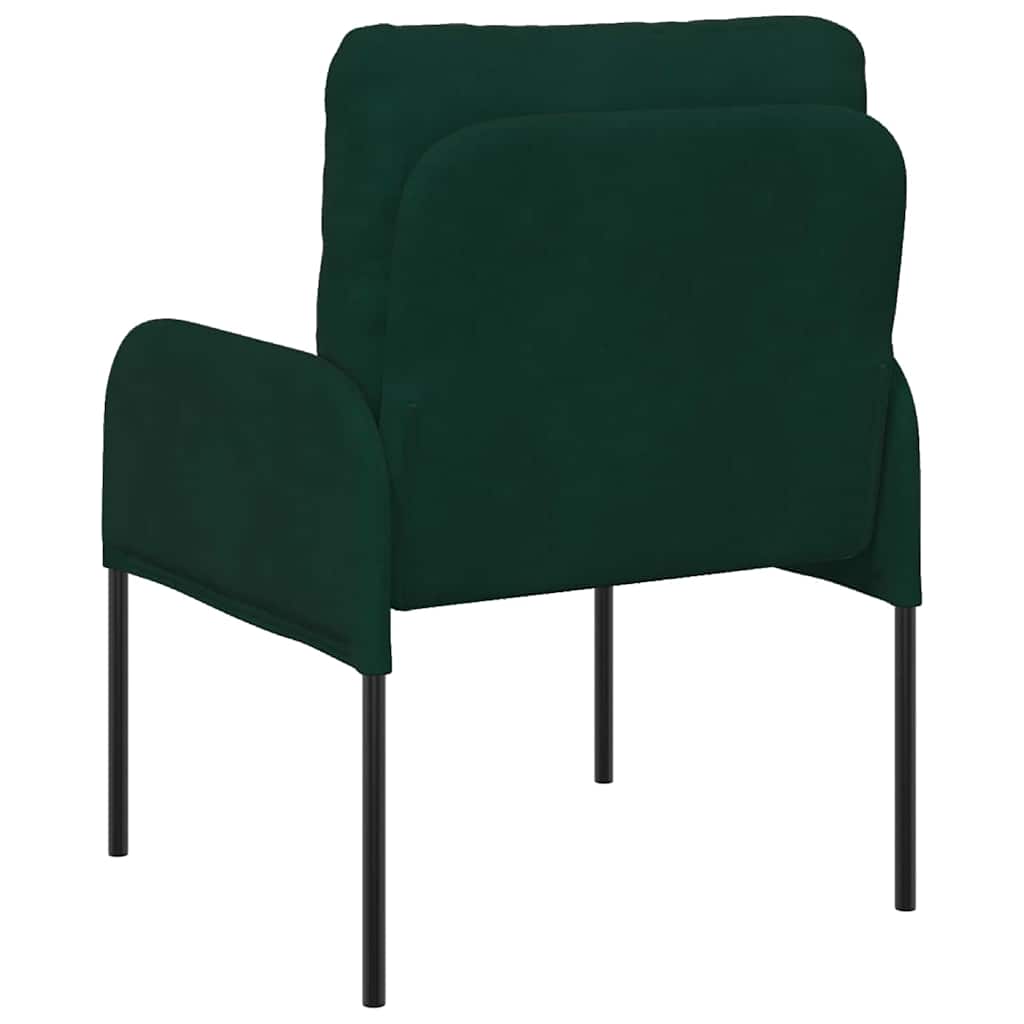 vidaXL Καναπέδες με μαξιλάρι 55cm Σκούρο Πράσινο Κόντρα πλακέ