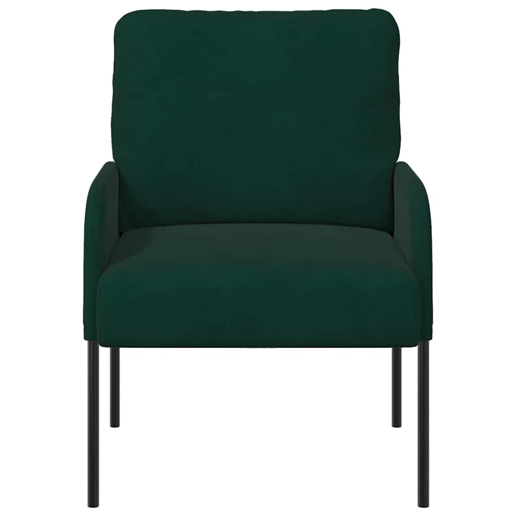 vidaXL Καναπέδες με μαξιλάρι 55cm Σκούρο Πράσινο Κόντρα πλακέ