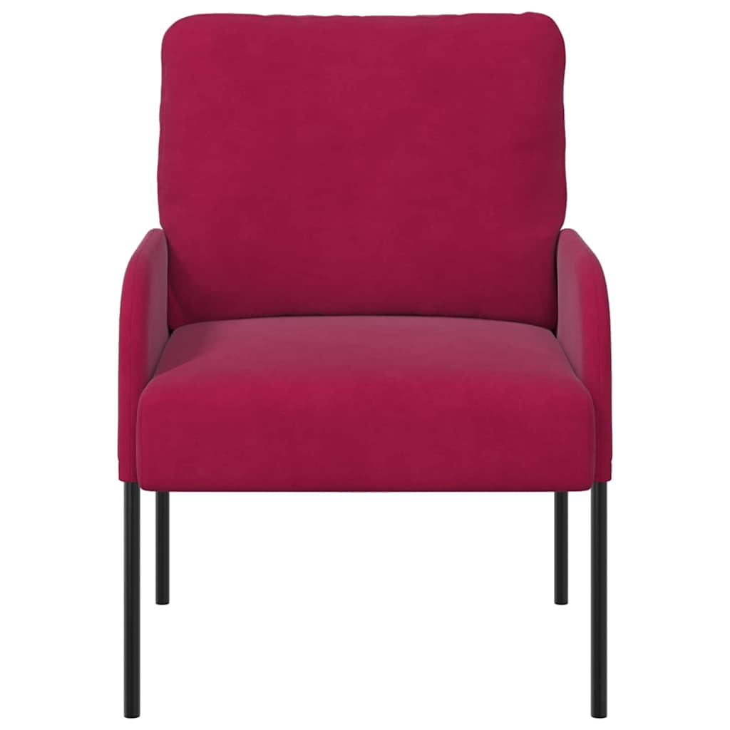 vidaXL Καναπέδες με μαξιλάρι 55cm Κόκκινο Κόντρα πλακέ