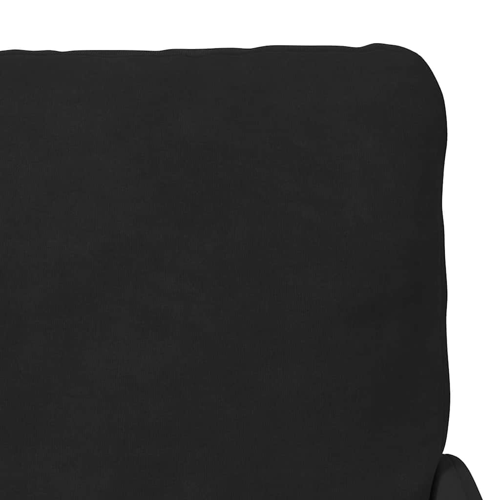 vidaXL Καναπέδες με μαξιλάρι 55cm Μαύρο Κόντρα πλακέ