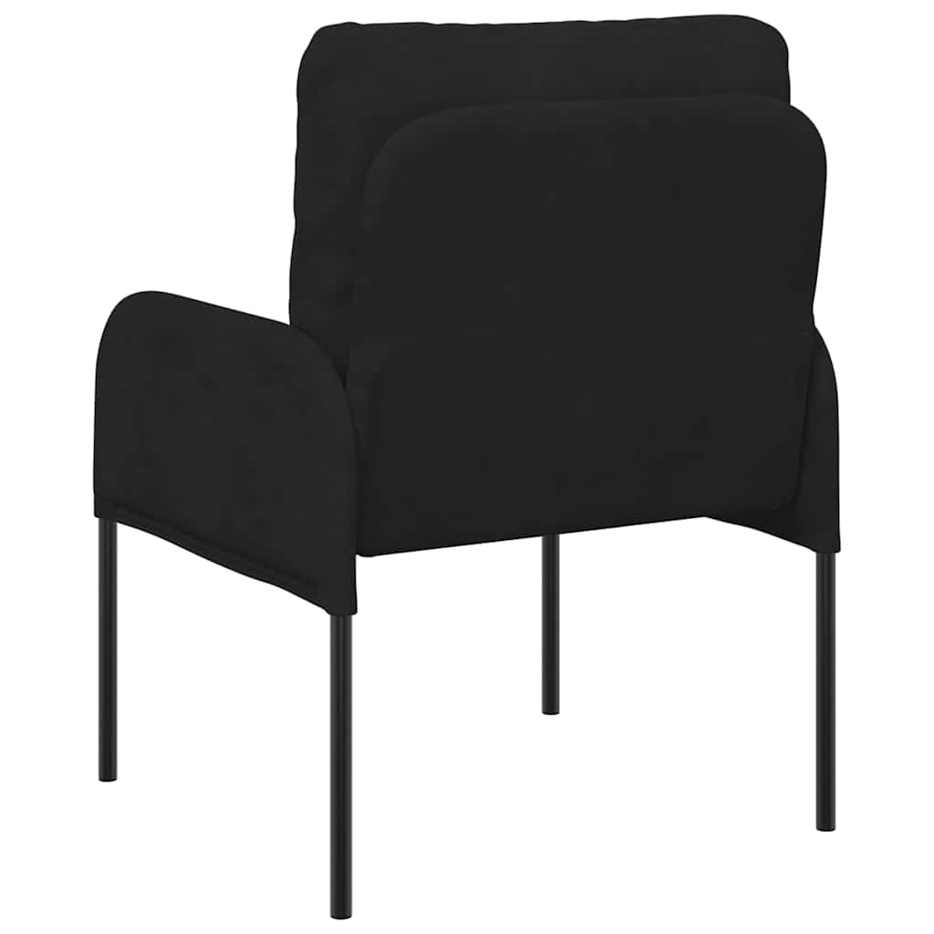 vidaXL Καναπέδες με μαξιλάρι 55cm Μαύρο Κόντρα πλακέ