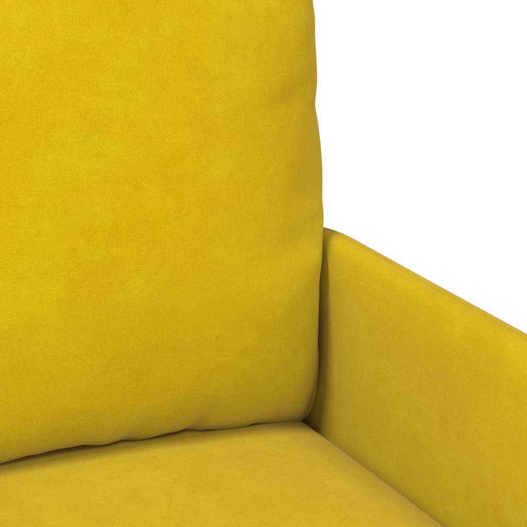 vidaXL Καναπέδες με μαξιλάρι 55cm Κίτρινο Κόντρα πλακέ