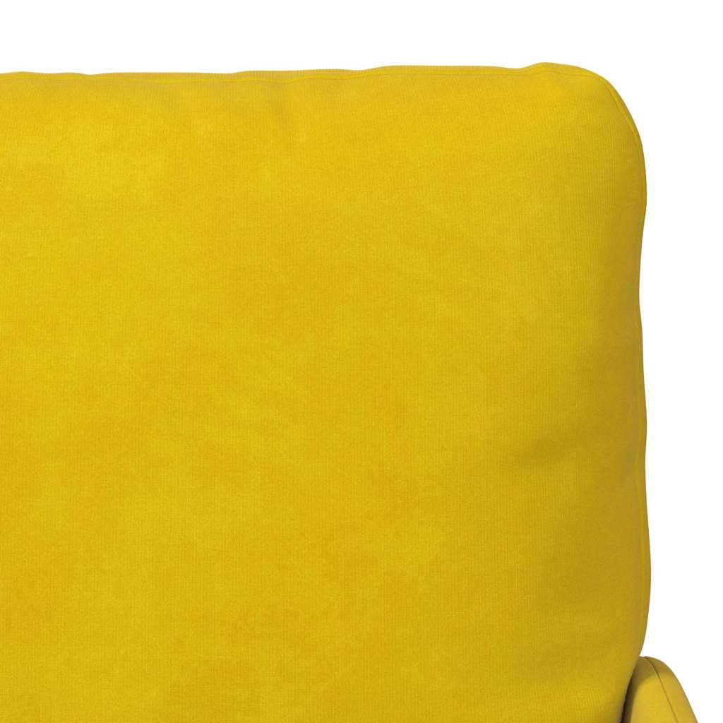 vidaXL Καναπέδες με μαξιλάρι 55cm Κίτρινο Κόντρα πλακέ