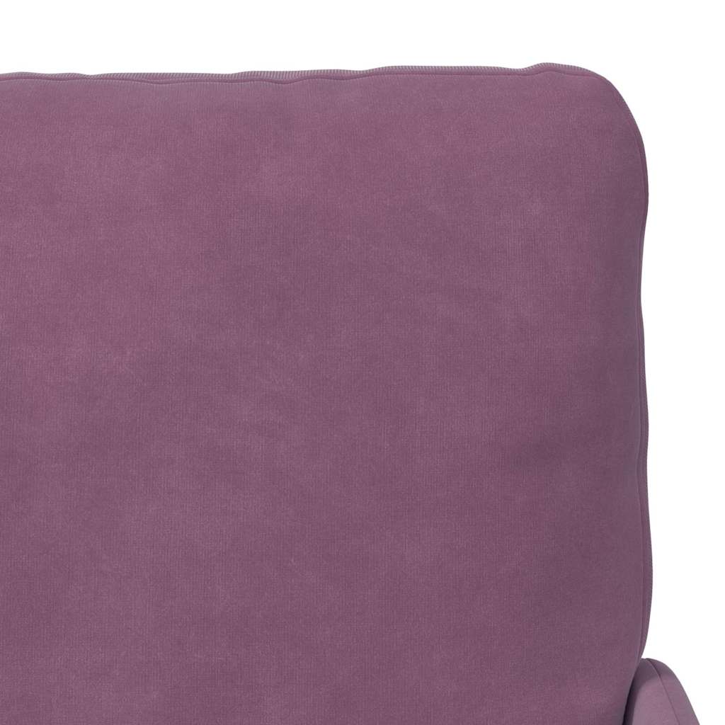 vidaXL Καναπέδες με μαξιλάρι 55cm Μοβ Κόντρα πλακέ