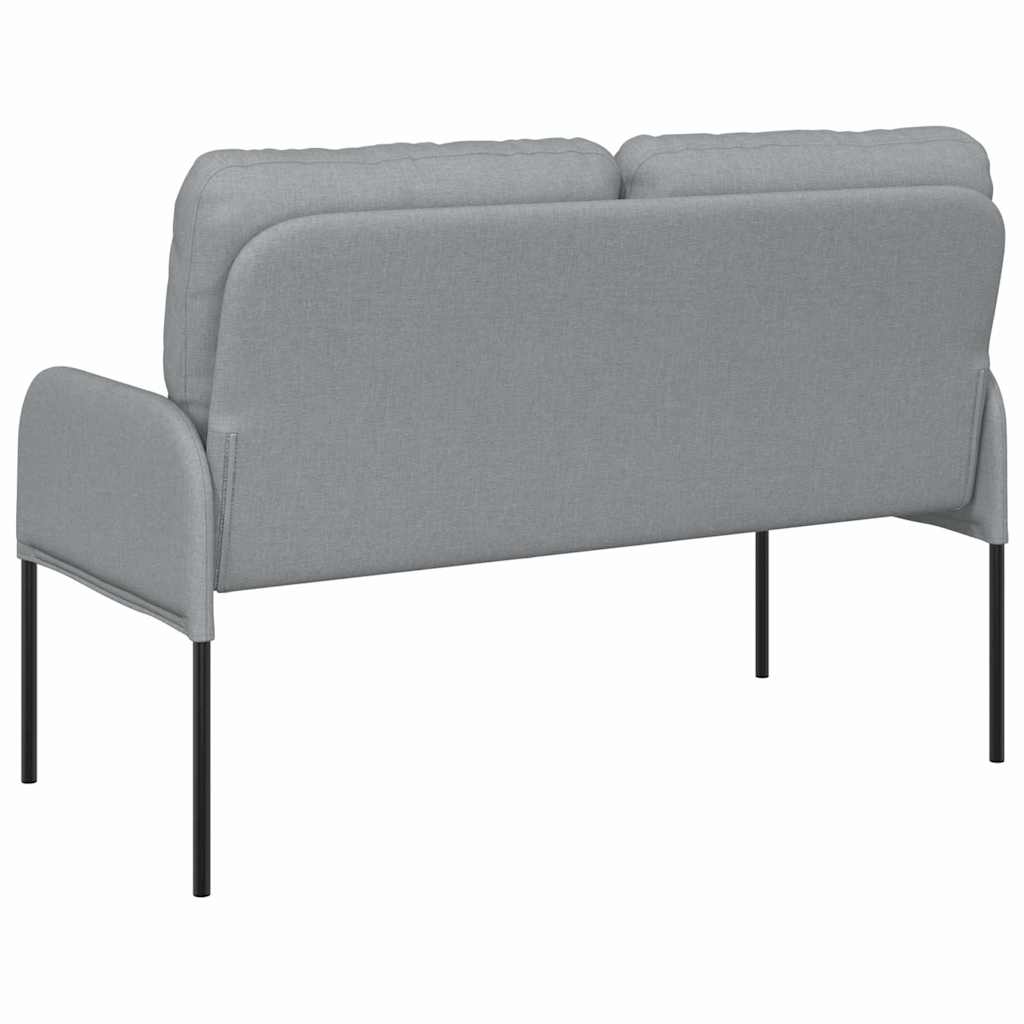 vidaXL Καναπέδες με μαξιλάρι 110cm Ανοιχτό γκρι Κόντρα πλακέ