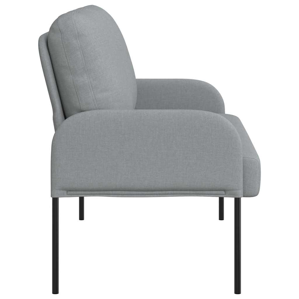 vidaXL Καναπέδες με μαξιλάρι 110cm Ανοιχτό γκρι Κόντρα πλακέ