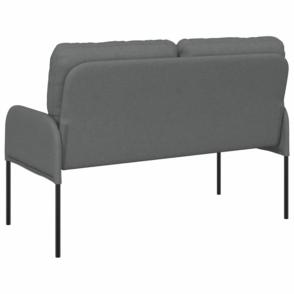vidaXL Καναπέδες με μαξιλάρι 110cm Σκούρο Γκρι Κόντρα πλακέ