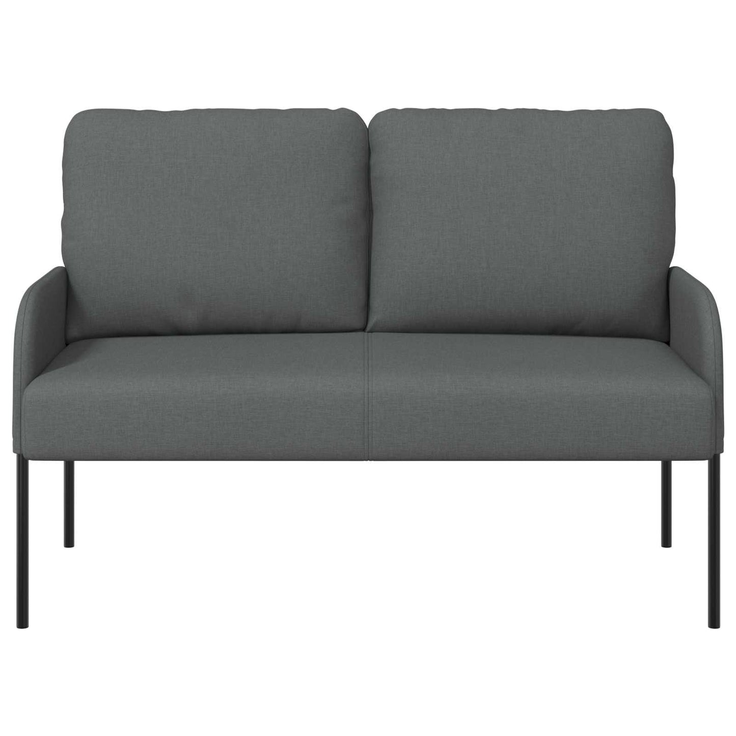 vidaXL Καναπέδες με μαξιλάρι 110cm Σκούρο Γκρι Κόντρα πλακέ