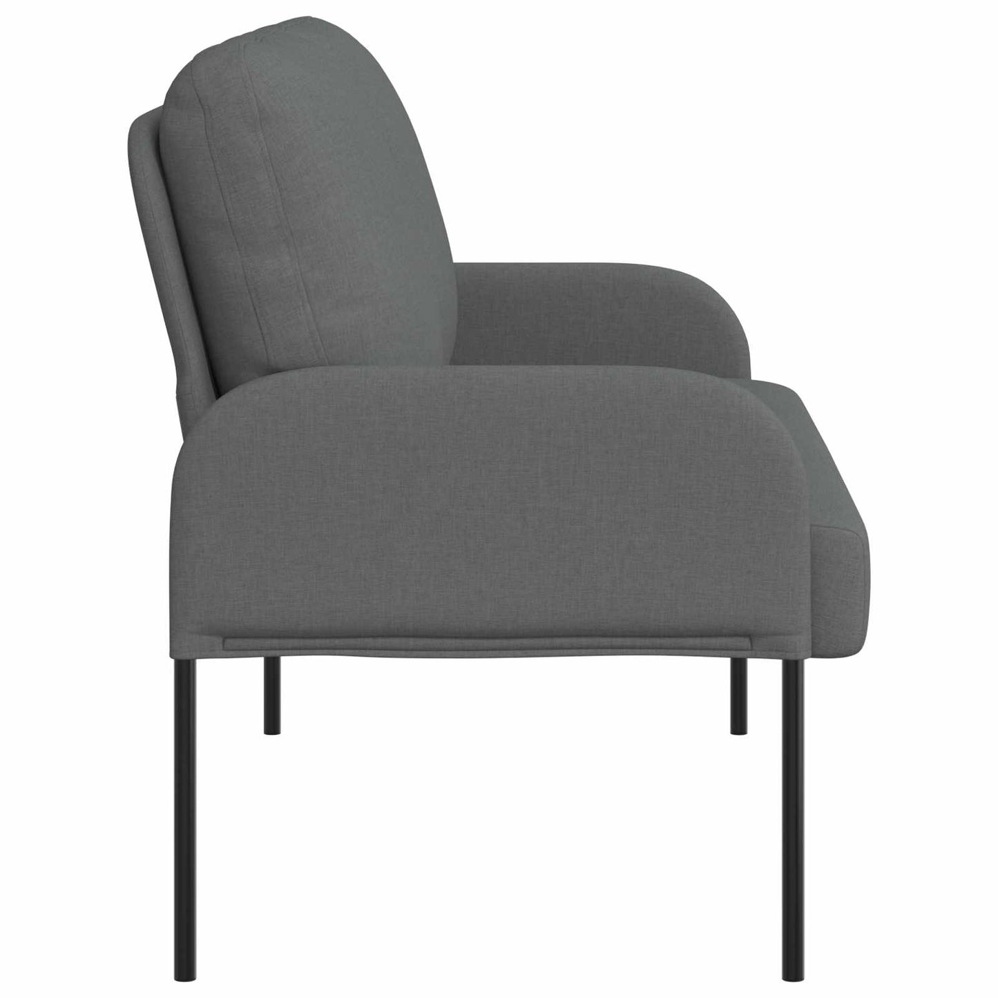 vidaXL Καναπέδες με μαξιλάρι 110cm Σκούρο Γκρι Κόντρα πλακέ