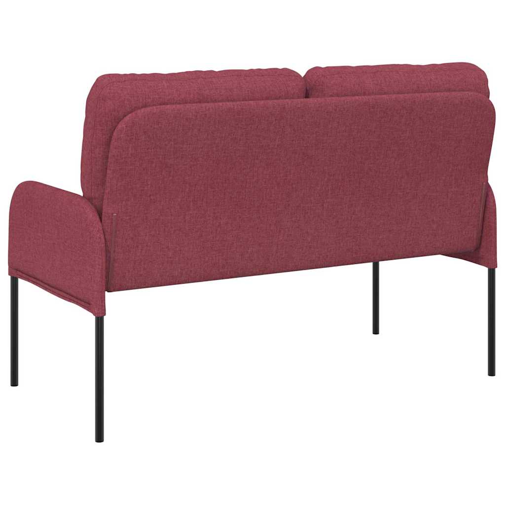 vidaXL Καναπέδες με μαξιλάρι 110cm Κόκκινο Κόντρα πλακέ