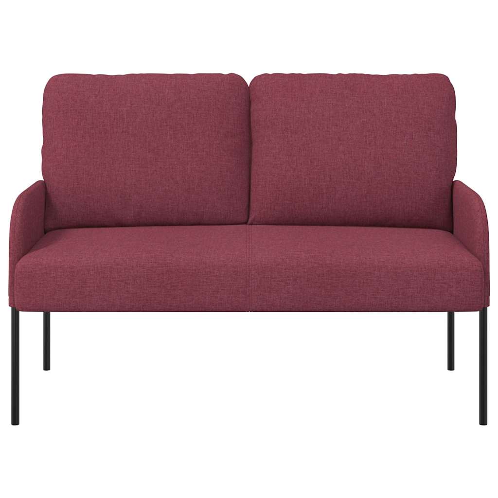 vidaXL Καναπέδες με μαξιλάρι 110cm Κόκκινο Κόντρα πλακέ