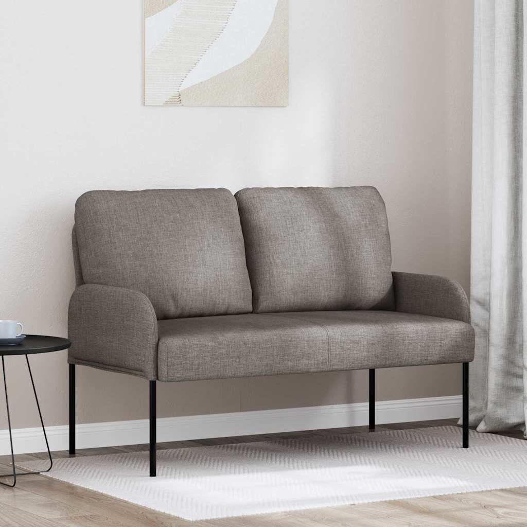 vidaXL Καναπέδες με μαξιλάρι 110cm Taupe Κόντρα πλακέ