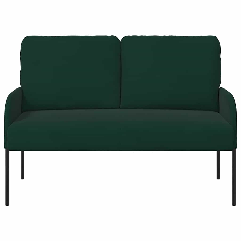 vidaXL Καναπέδες με μαξιλάρι 110cm Σκούρο Πράσινο Κόντρα πλακέ