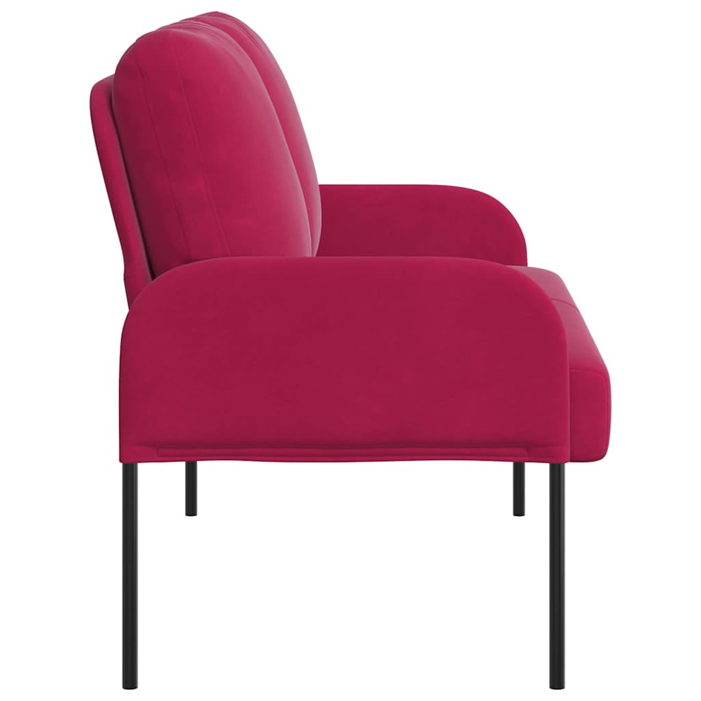 vidaXL Καναπέδες με μαξιλάρι 110cm Κόκκινο Κόντρα πλακέ