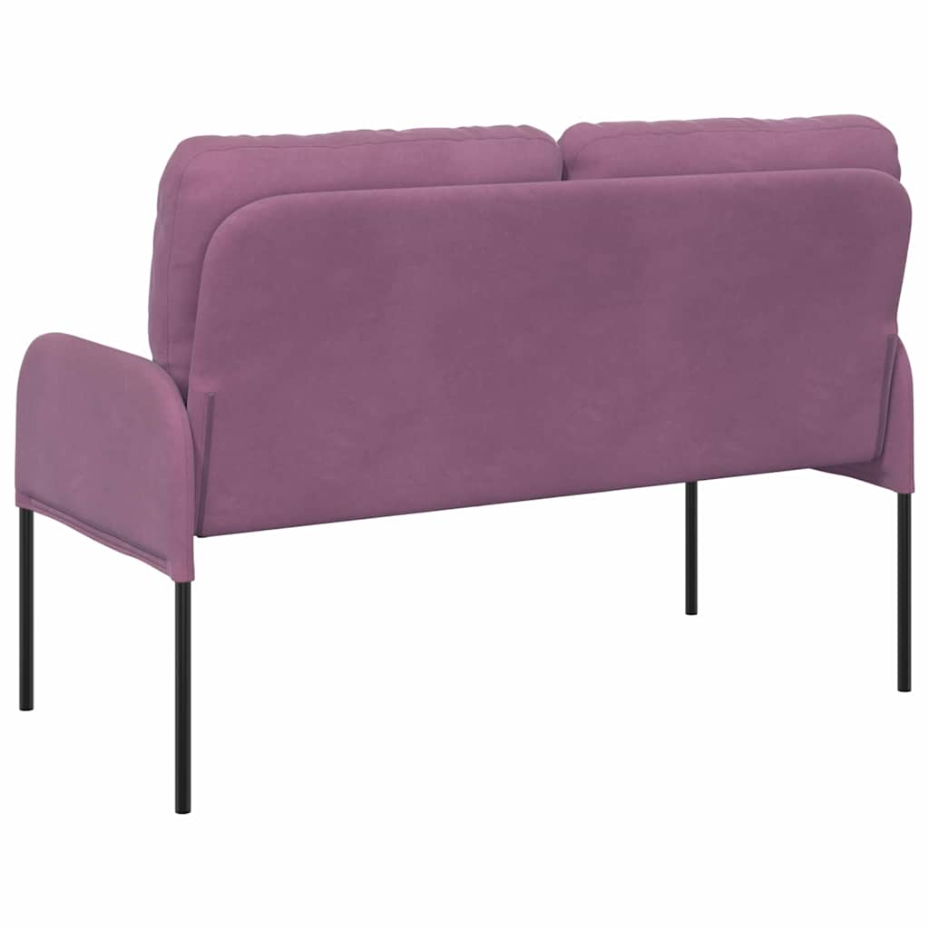 vidaXL Καναπέδες με μαξιλάρι 110cm Μοβ Κόντρα πλακέ