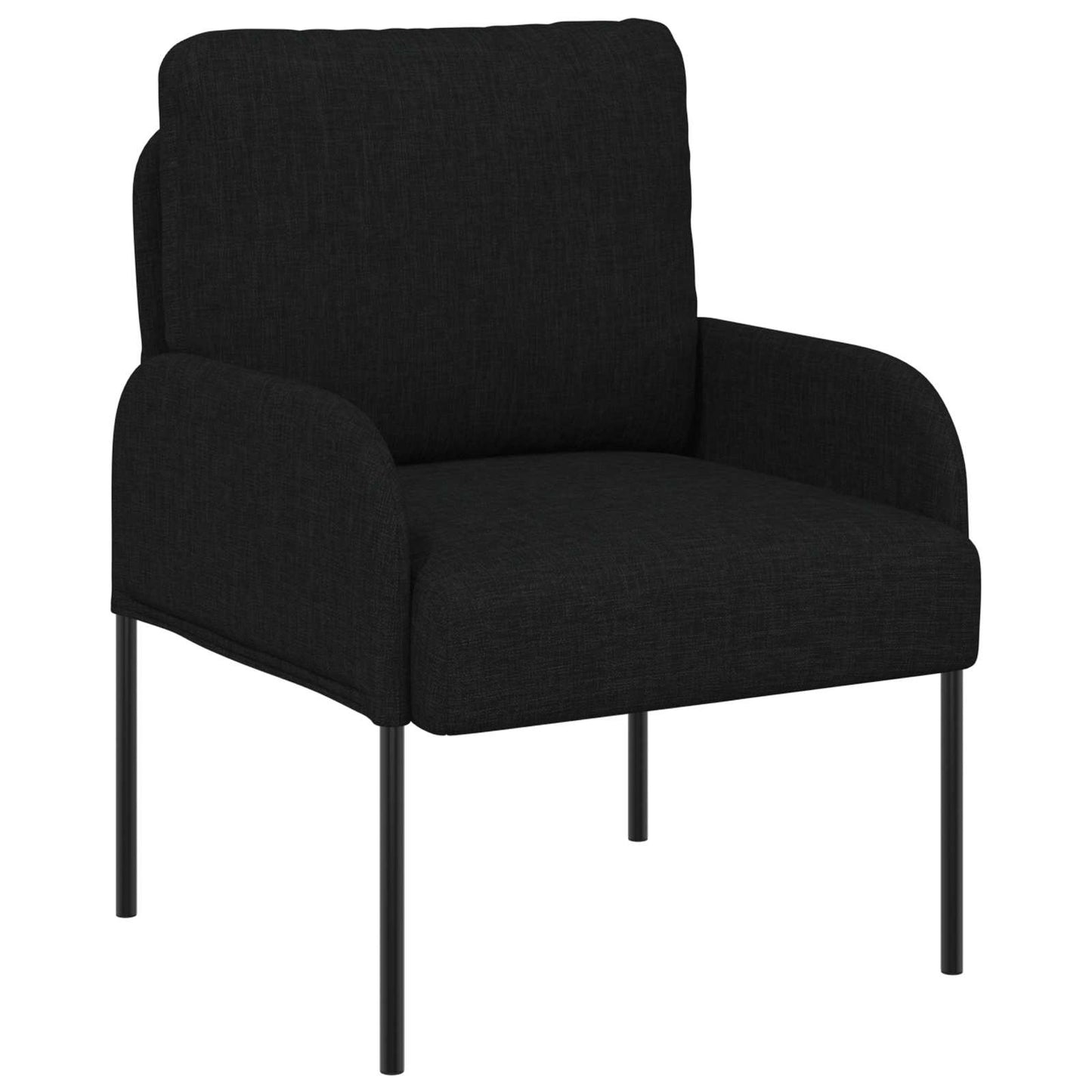 vidaXL Σετ Καναπέ 3 pcs Μαύρο 115 x 56 x 80 εκ Κόντρα πλακέ
