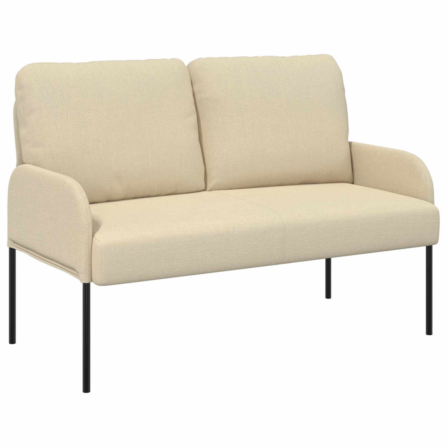 vidaXL Σετ Καναπέ με μαξιλάρι 3 pcs Κρεμ 115 x 56 x 80 εκ Κόντρα πλακέ