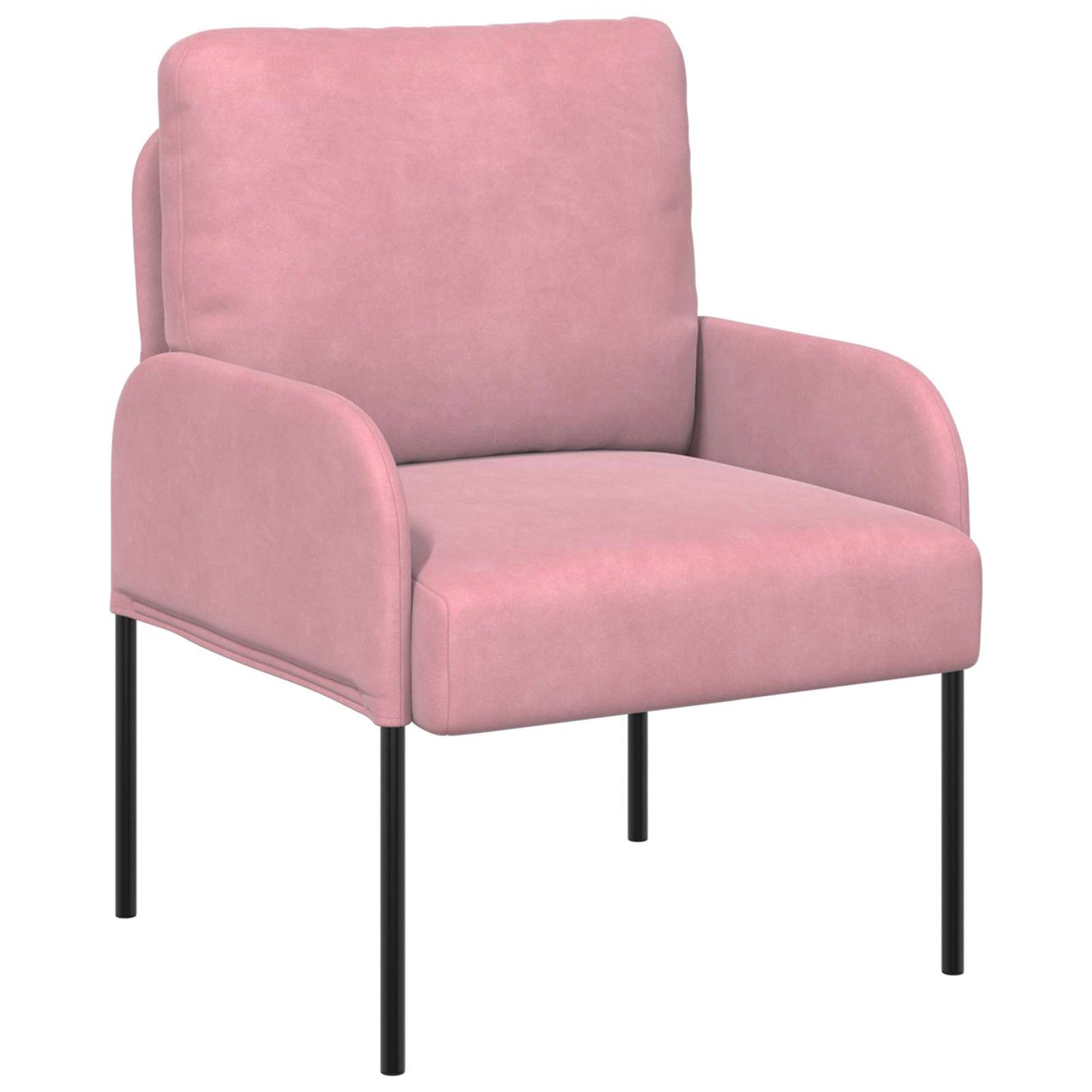 vidaXL Σετ Καναπέ με μαξιλάρι 3 pcs Ροζ 115 x 56 x 80 εκ Κόντρα πλακέ