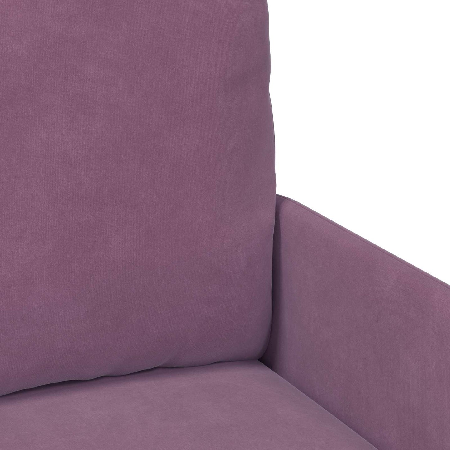 vidaXL Σετ Καναπέ με μαξιλάρι 3 pcs Μοβ 115 x 56 x 80 εκ Κόντρα πλακέ