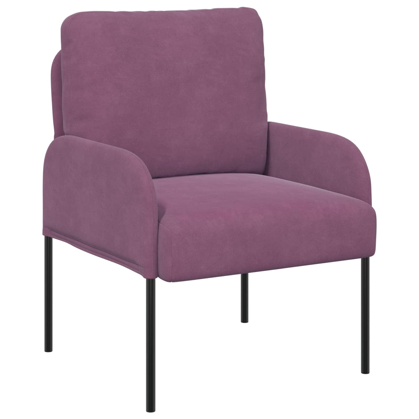 vidaXL Σετ Καναπέ με μαξιλάρι 3 pcs Μοβ 115 x 56 x 80 εκ Κόντρα πλακέ