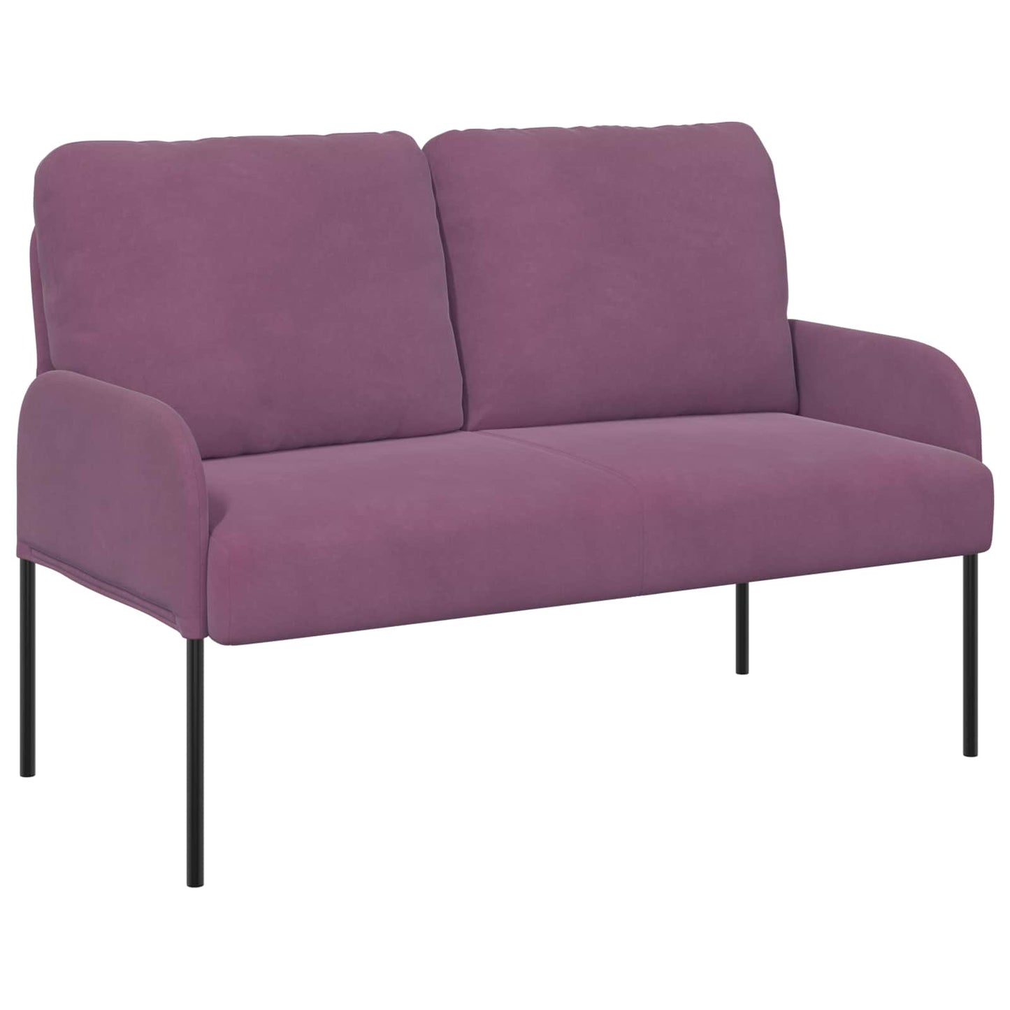 vidaXL Σετ Καναπέ με μαξιλάρι 3 pcs Μοβ 115 x 56 x 80 εκ Κόντρα πλακέ