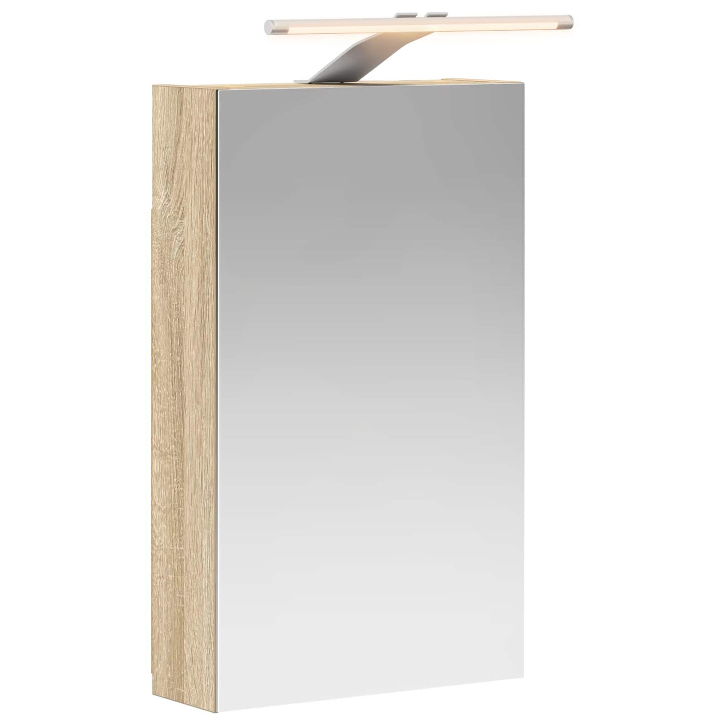 vidaXL Καθρέφτης Ντουλάπα Μπάνιου Δρύς Sonoma 30 x 10,5 x 50 εκ