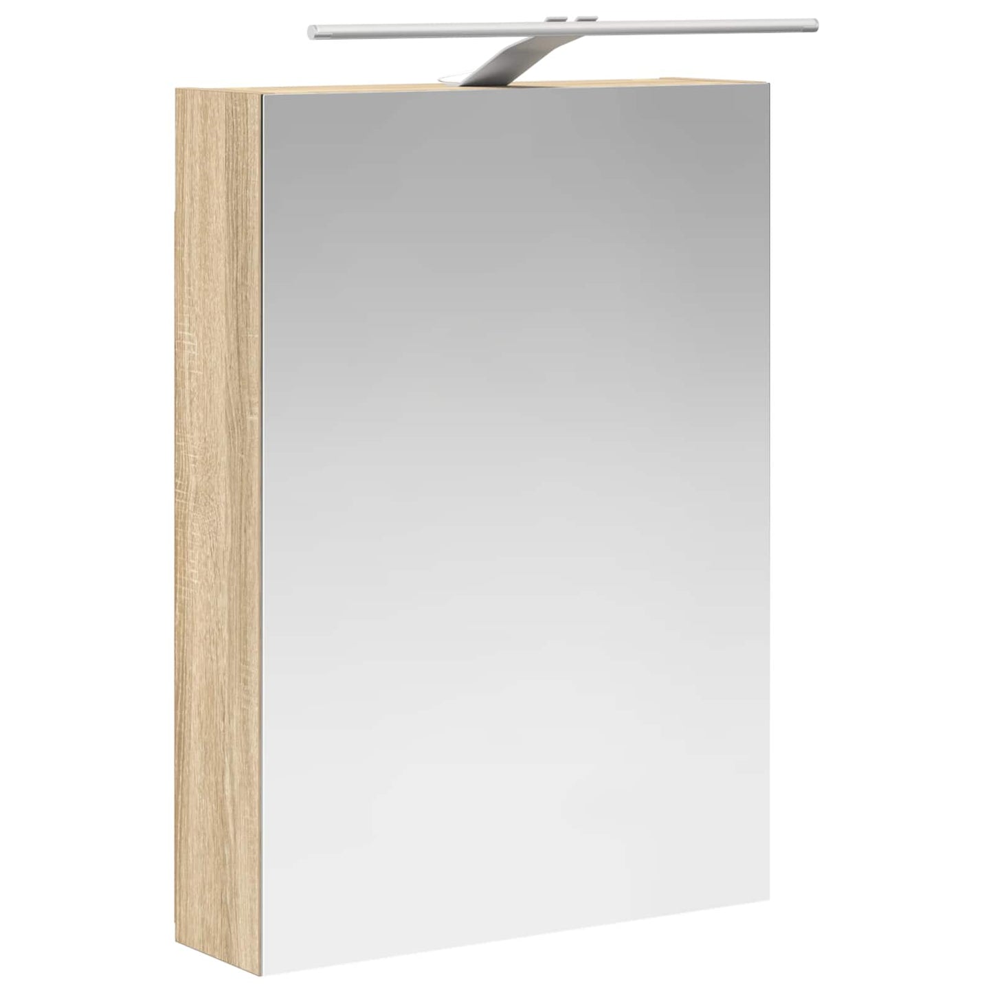 vidaXL Καθρέφτης Ντουλάπα Μπάνιου Δρύς Sonoma 50 x 14,5 x 70 εκ
