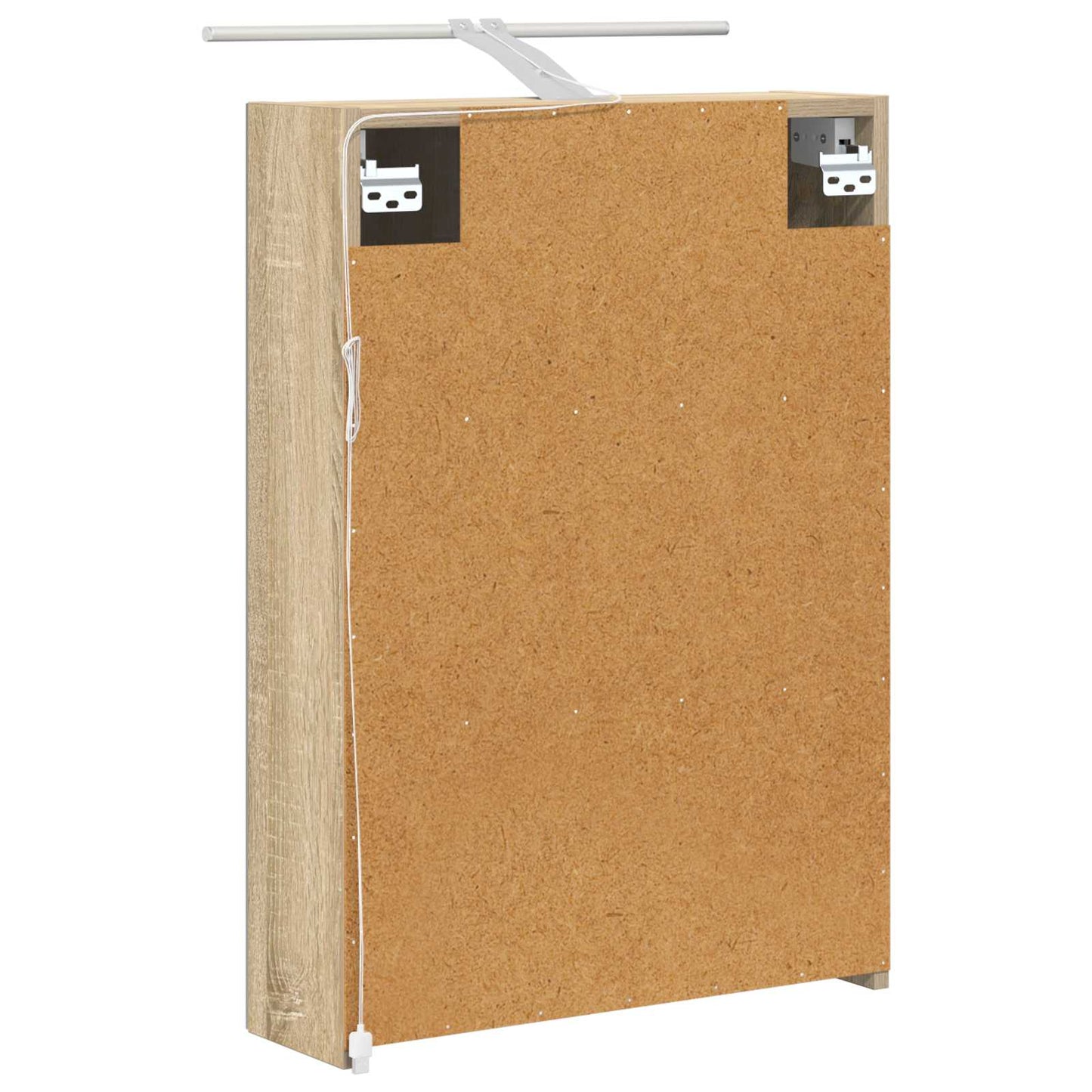 vidaXL Καθρέφτης Ντουλάπα Μπάνιου Δρύς Sonoma 50 x 14,5 x 70 εκ