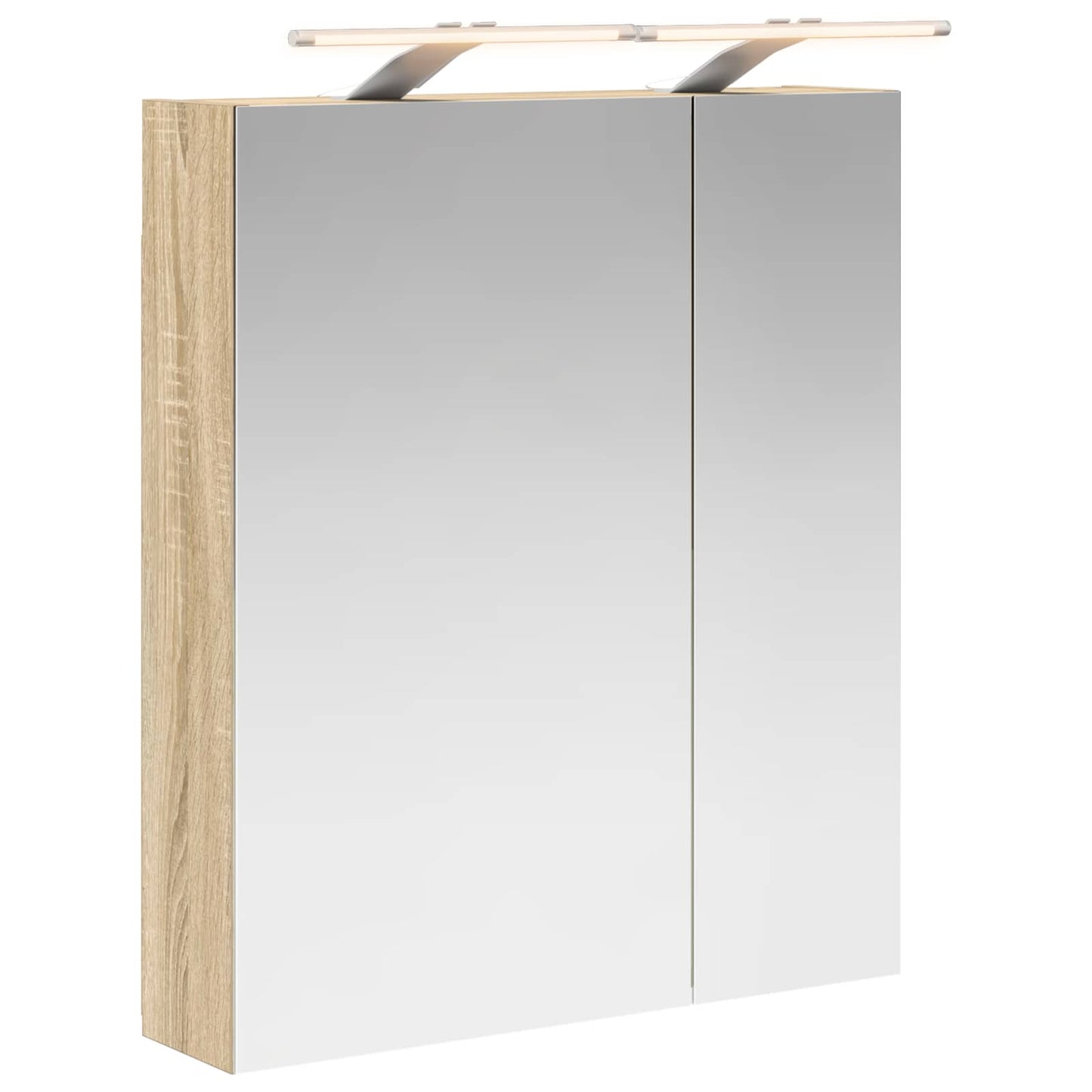 vidaXL Καθρέφτης Ντουλάπα Μπάνιου Δρύς Sonoma 60 x 14,5 x 70 εκ.