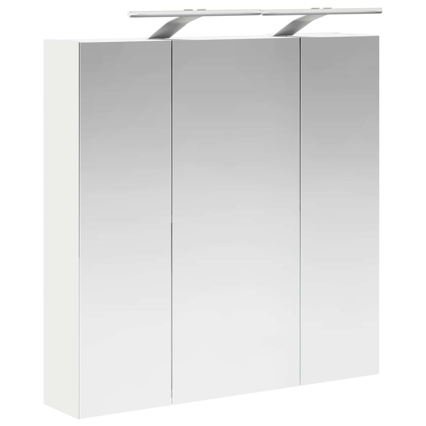 vidaXL Καθρέφτης Ντουλάπα Μπάνιου Λευκό 70 x 14,5 x 70 εκ