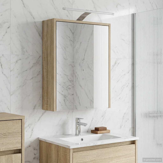vidaXL Καθρέφτης Ντουλάπα Μπάνιου Δρύς Sonoma 43 x 16 x 62.5 εκ.