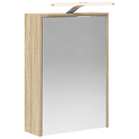 vidaXL Καθρέφτης Ντουλάπα Μπάνιου Δρύς Sonoma 43 x 16 x 62.5 εκ.