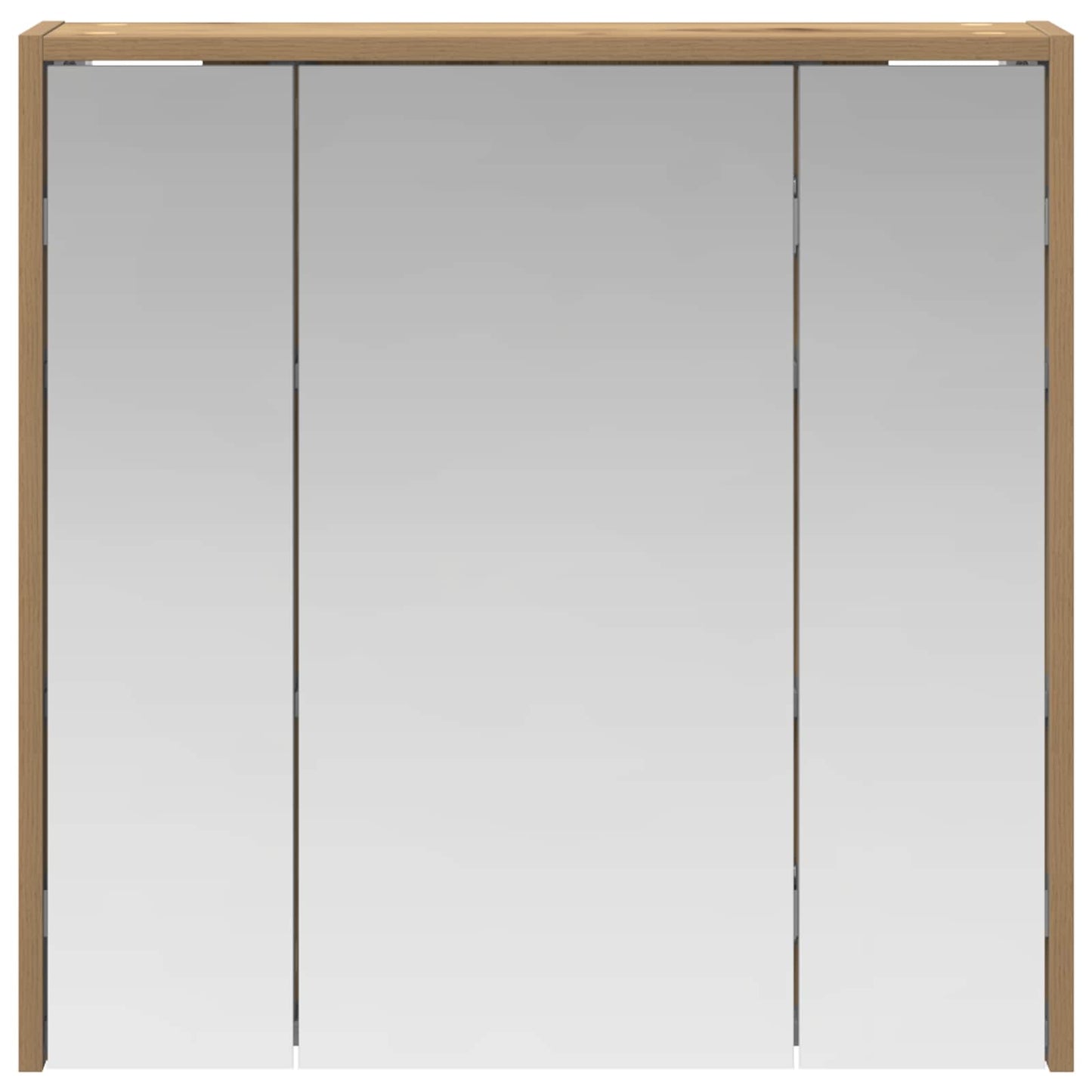 vidaXL Καθρέφτης Ντουλάπα Μπάνιου Artisan Δρυς 63,5 x 16 x 62,5 εκ.
