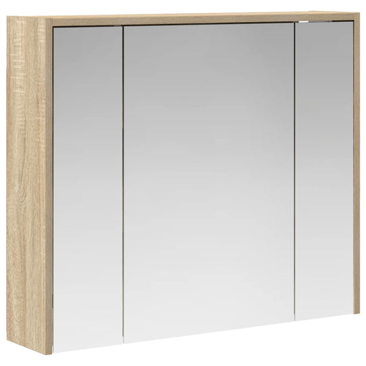 vidaXL Καθρέφτης Ντουλάπα Μπάνιου Δρύς Sonoma 73,5 x 16 x 62,5 εκ.