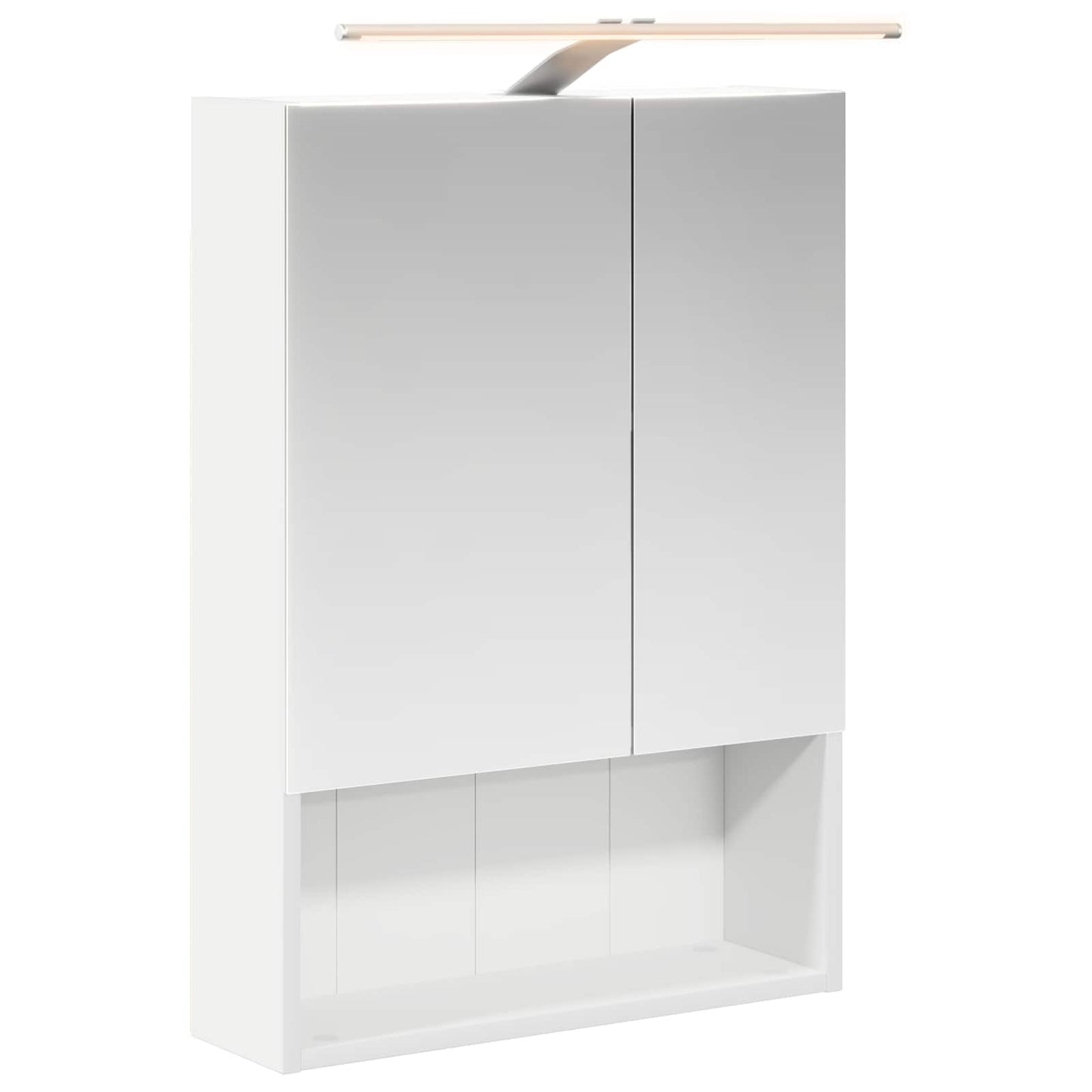 vidaXL Καθρέφτης Ντουλάπα Μπάνιου Λευκό 50 x 14,5 x 70 εκ