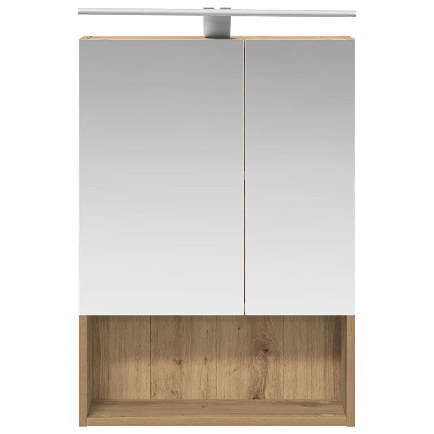 vidaXL Καθρέφτης Ντουλάπα Μπάνιου Artisan Δρυς 50 x 14,5 x 70 εκ