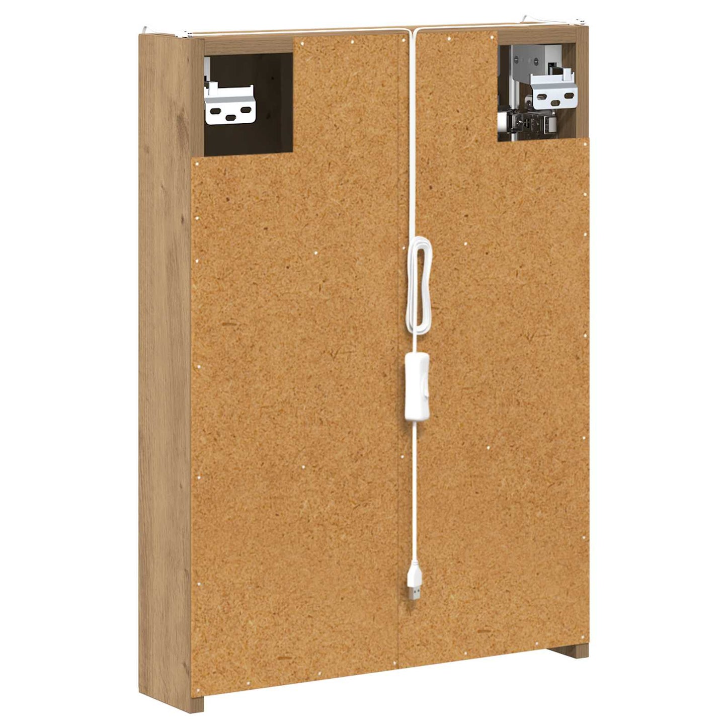 vidaXL Καθρέφτης Ντουλάπα Μπάνιου Artisan Δρυς 43 x 11,5 x 60,5 εκ.