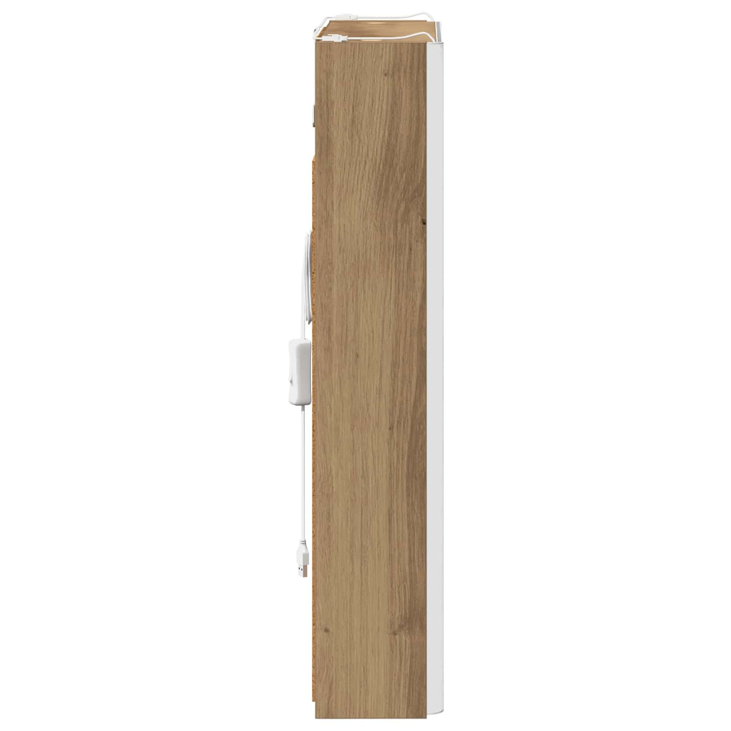 vidaXL Καθρέφτης Ντουλάπα Μπάνιου Artisan Δρυς 43 x 11,5 x 60,5 εκ.