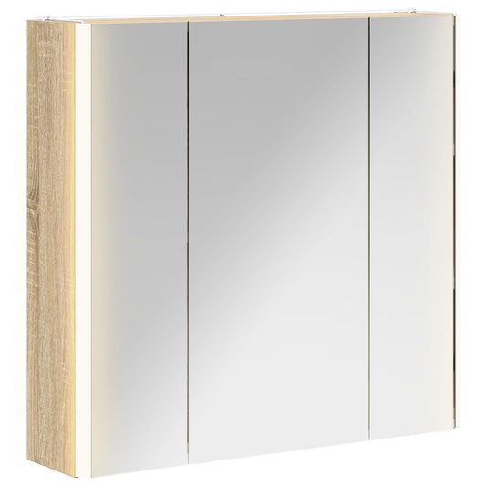 vidaXL Καθρέφτης Ντουλάπα Μπάνιου Δρύς Sonoma 63,5 x 15,5 x 60,5 εκ.
