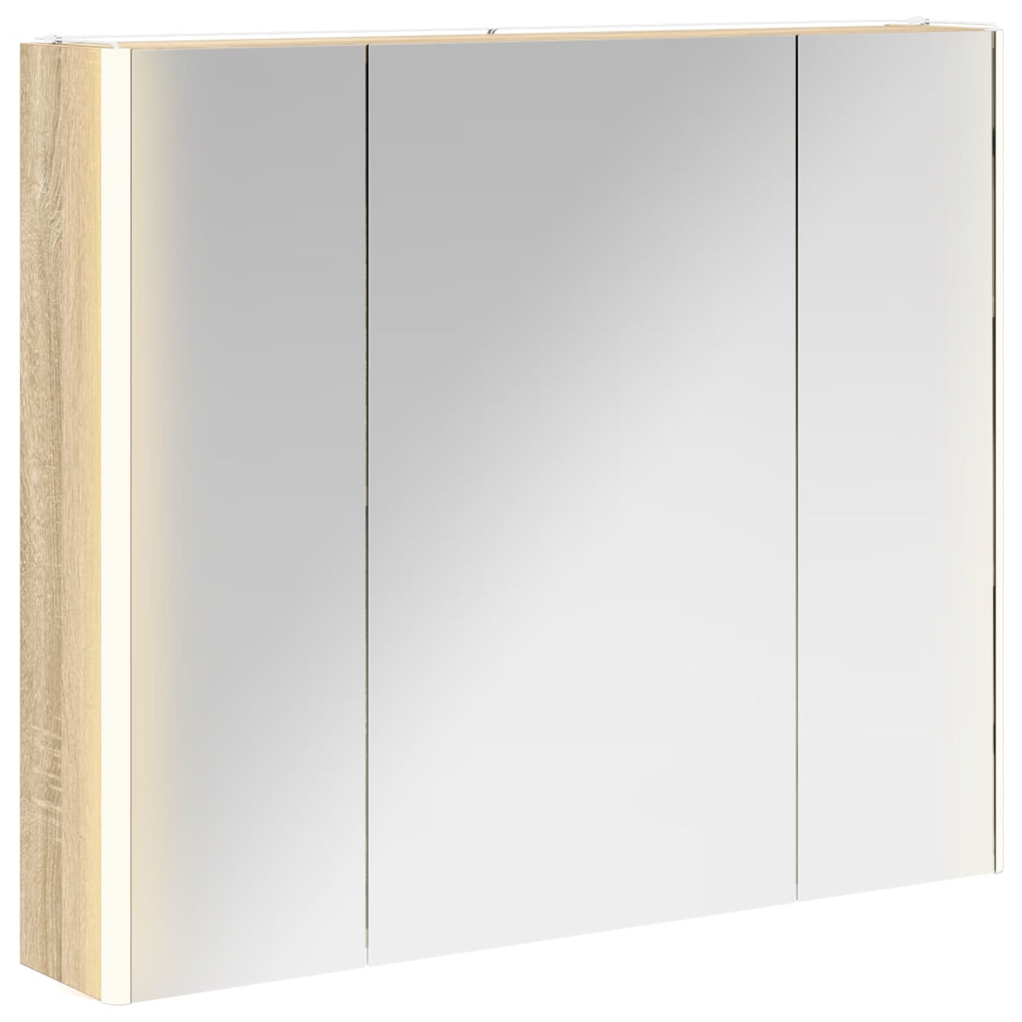 vidaXL Καθρέφτης Ντουλάπα Μπάνιου Δρύς Sonoma 83,5 x 15,5 x 70 εκ.