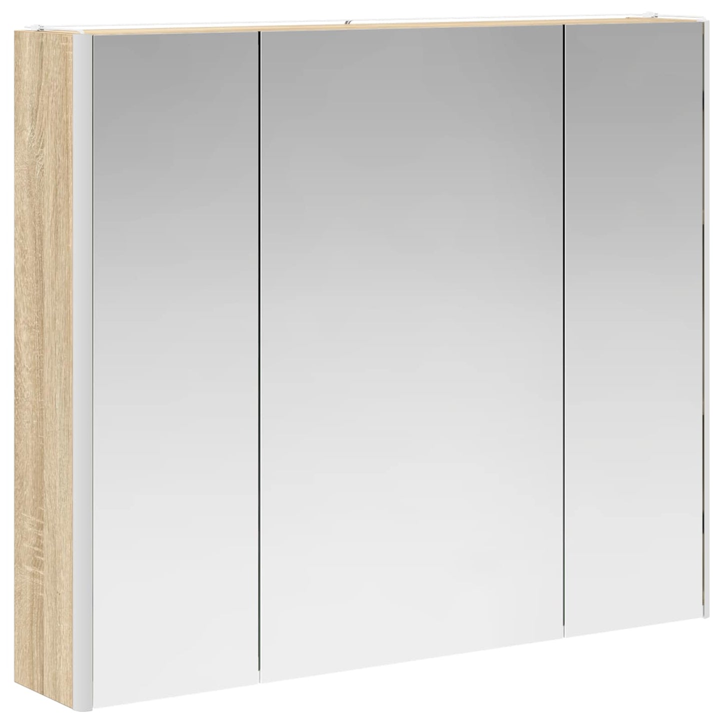 vidaXL Καθρέφτης Ντουλάπα Μπάνιου Δρύς Sonoma 83,5 x 15,5 x 70 εκ.