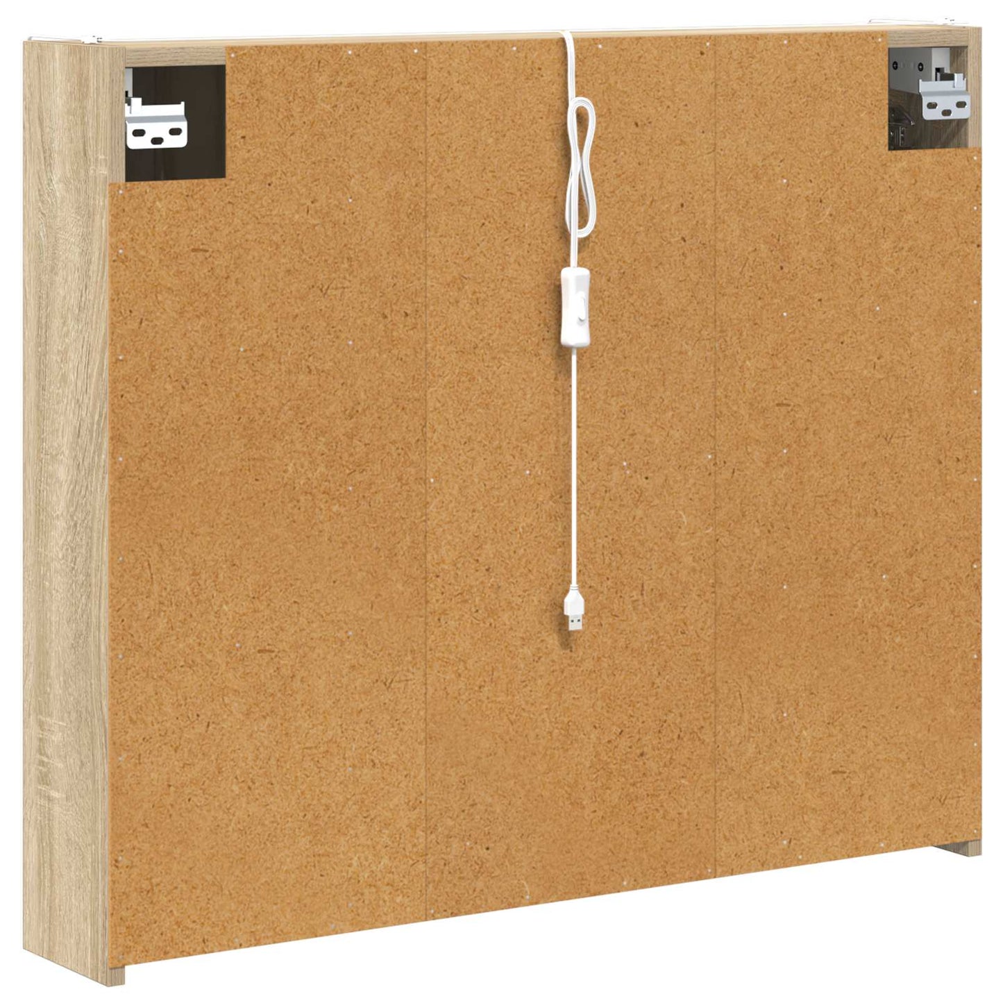 vidaXL Καθρέφτης Ντουλάπα Μπάνιου Δρύς Sonoma 83,5 x 15,5 x 70 εκ.