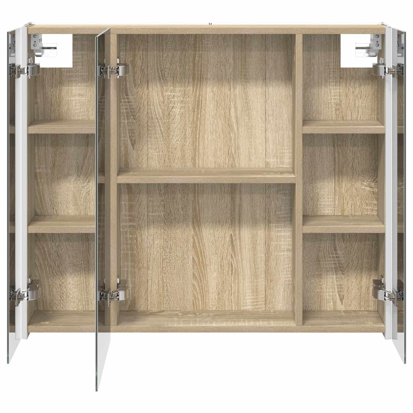 vidaXL Καθρέφτης Ντουλάπα Μπάνιου Δρύς Sonoma 83,5 x 15,5 x 70 εκ.