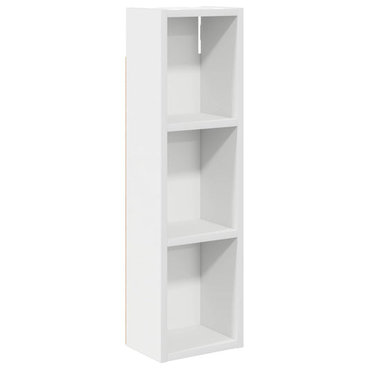 vidaXL Ντουλάπα τοίχου μπάνιου με ράφι Λευκός 20 x 14 x 70 εκ